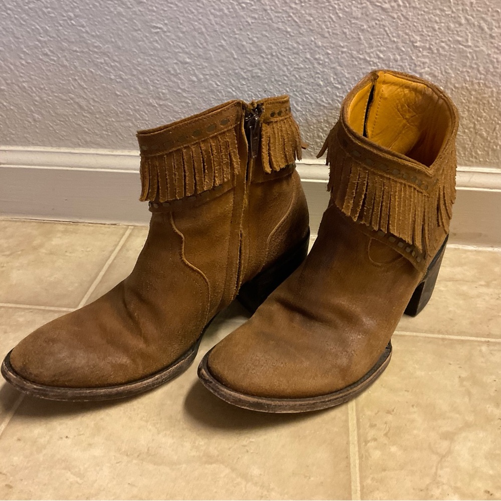 Old Gringo Fringe Shorty Boots